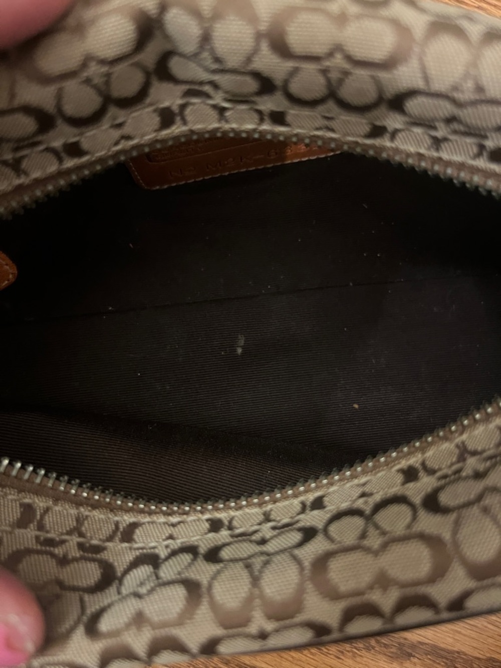 Vintage Coach Y2K Signature C Mini Hobo Demi Jacquard Canvas Shoulder Bag no6332 - Picture 10 of 11